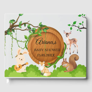Forest Animals Baby Shower Guest Book