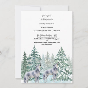 Forest Animals Baby Shower Invitation