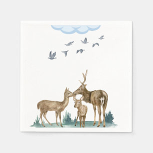Forest Animals Baby Shower Napkins