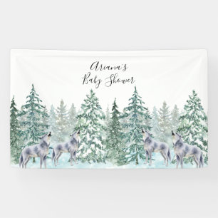 Forest Animals Baby Shower Party Banner
