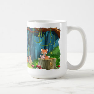Forest Animals Book Club Coffee Mug