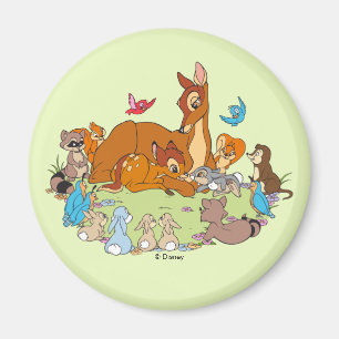 Forest Animals Greeting Prince Bambi Magnet