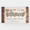 Forest Animals holding Banner, Baby Shower Welcome