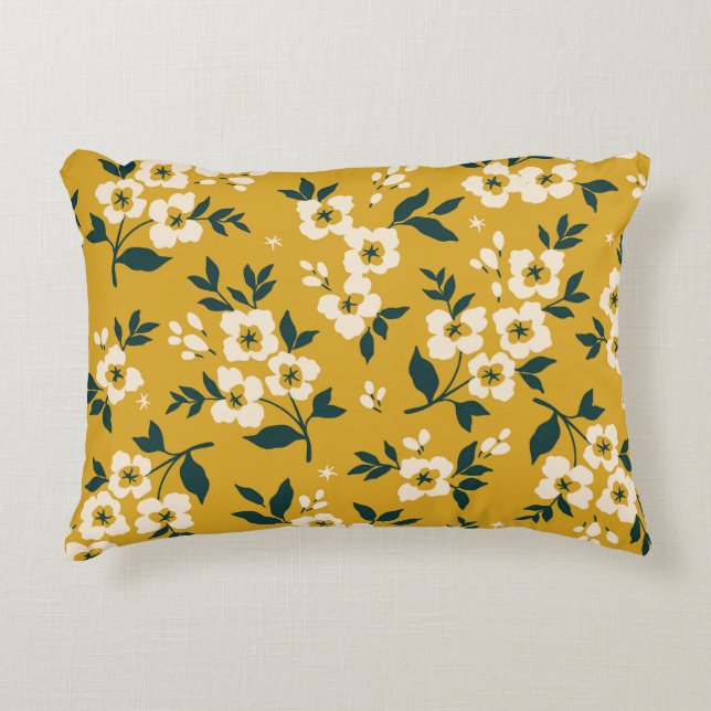 Forest animals, masks, virus pattern. accent pillow (Front)