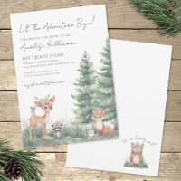 Forest Animals Watercolor Woodland Baby Shower
