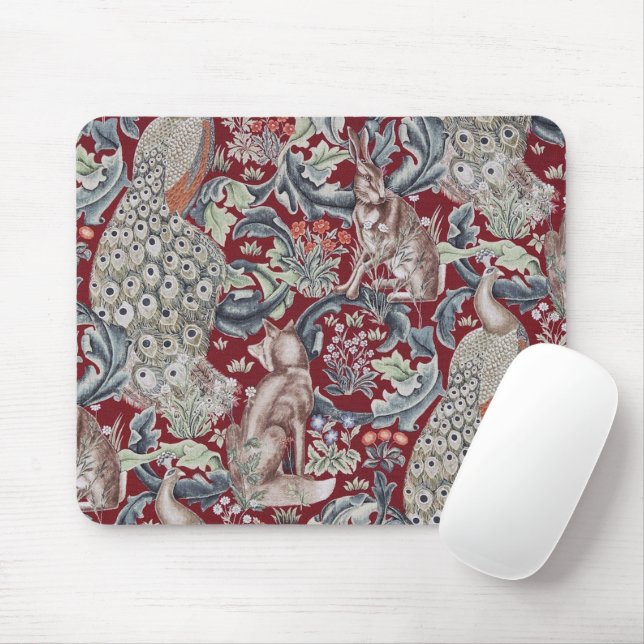 Forest Animals, William Morris Mouse Pad (With Mouse)
