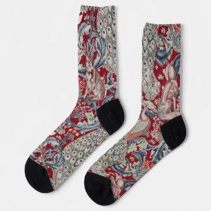 Forest Animals, William Morris Socks
