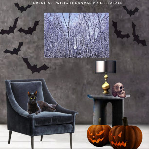 Forest At Twilight Canvas Print