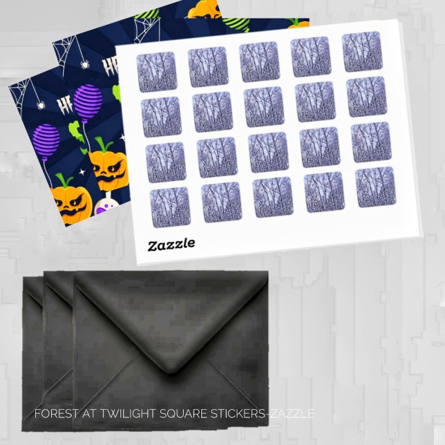 Forest At Twilight Square Sticker (Creator Uploaded)