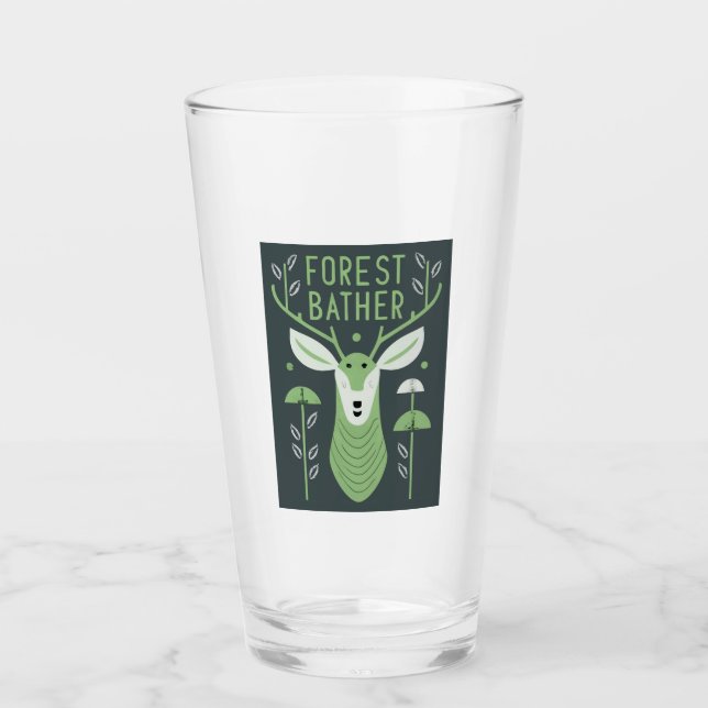 Forest Bather Deer Glass (Front)