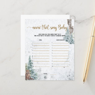 Forest bear-Name that song baby shower game