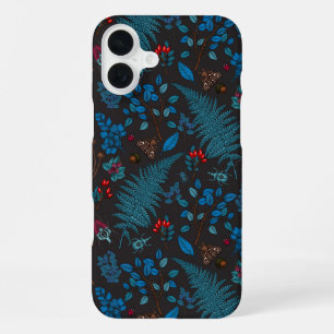 Forest berries, leaves and bugs 1 iPhone 16 plus case