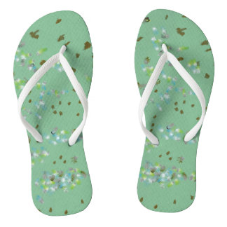 Forest Birds Flip Flops
