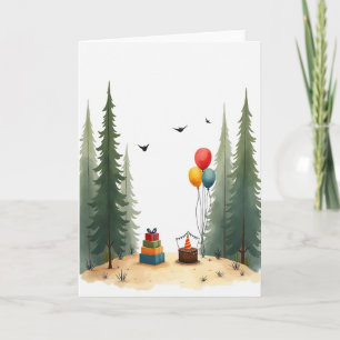 Forest Birthday Gifts Card