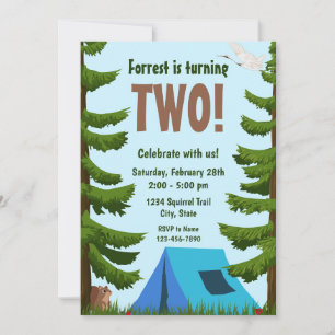 Forest Birthday Invitation