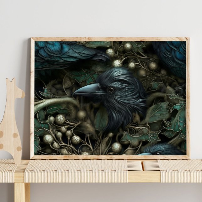 Forest Black Crow Bird | Black Crow Wall Print (Creator Uploaded)
