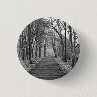 Forest, Black & White 1 Inch Round Button