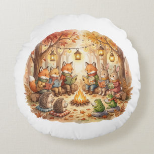 Forest Book Cozy Woodland cottagecore cushion