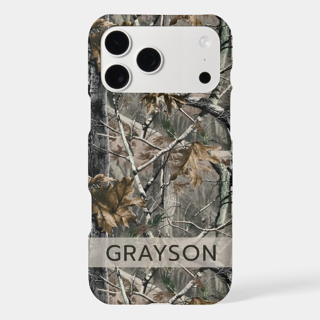 Forest Branches Camouflage Personalized (Verso)