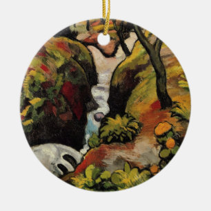 Forest Brook by August Macke Vintage Expressionism Ceramic Ornament