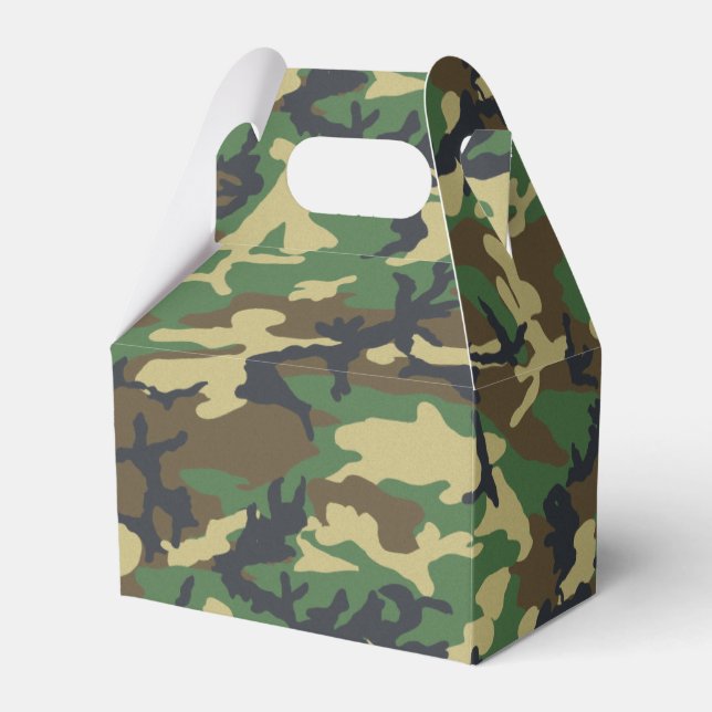 Forest Camo Favor Box (Front Side)