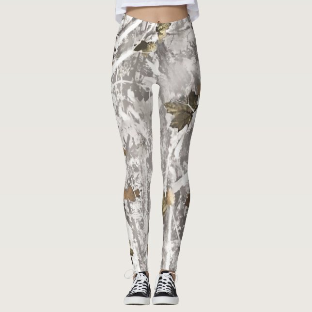 Forest Camo Pattern Leggings (Front)