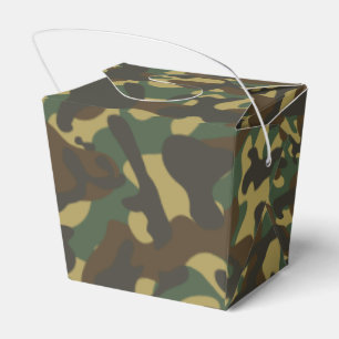 Forest Camouflage  Favor Box