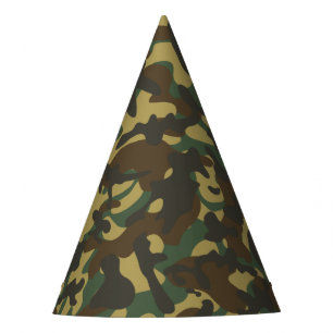 Forest Camouflage  Party Hat