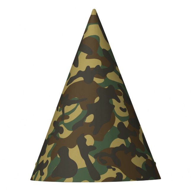 Forest Camouflage  Party Hat (Front)