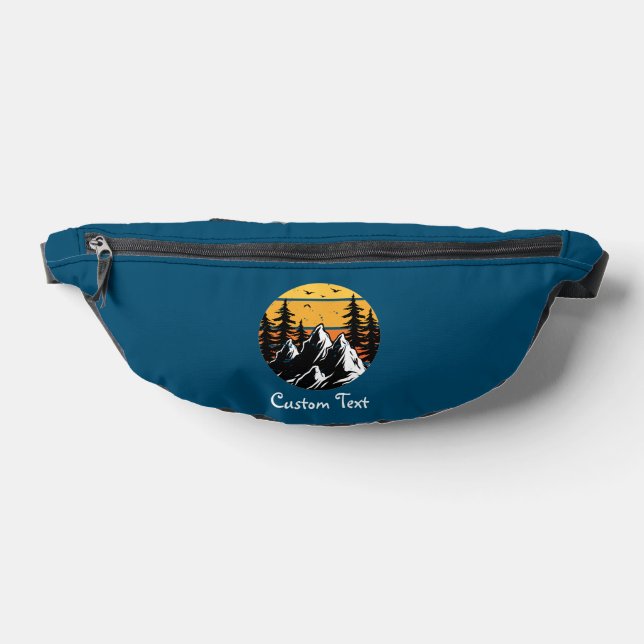 Forest Camping Trip Custom  Fanny Pack (Lay Down)
