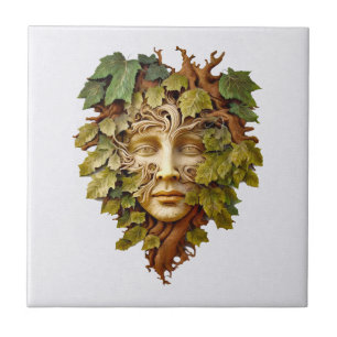Forest Carving Ceramic Tile