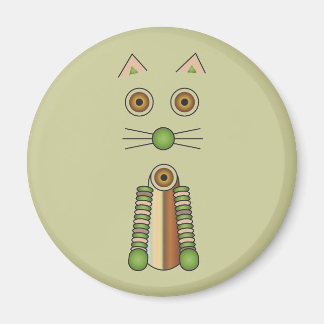 Forest Cat Magnet (Front)