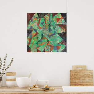 Forest-Construction by Paul Klee Poster