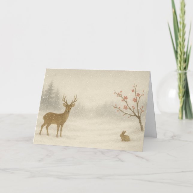 Forest Creatures - Christmas Card (Front)
