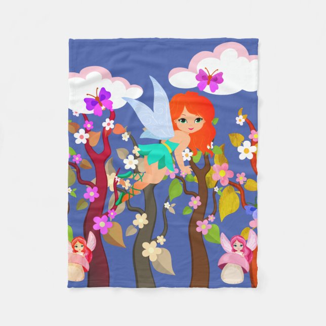 forest creatures  fleece blanket (Front)