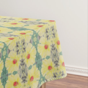 Forest Daisy Floor w/Name Bath Towel Set Tablecloth