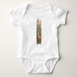 Forest Daydream Deer brushstroke paint Baby Bodysuit