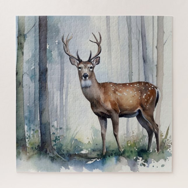 Forest Deer Puzzle (Vertical)