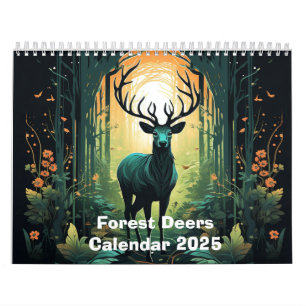 Forest Deers 2025 Calendar