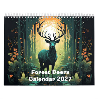 Forest Deers 2027 Calendar