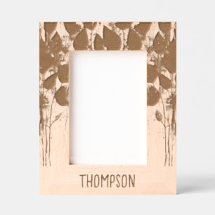 Forest Design Personalizable Wood Etched Frames