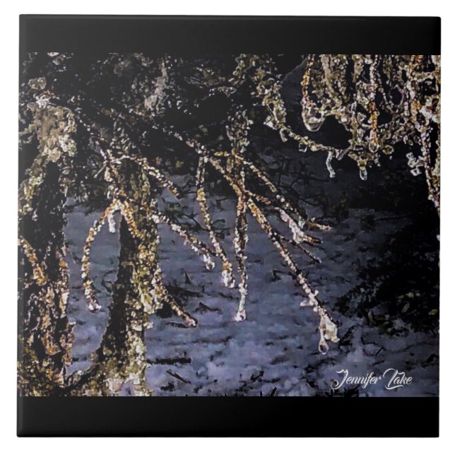 Forest Diamonds Tile (Front)