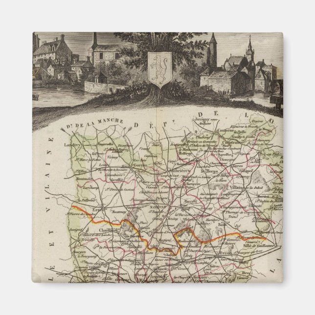 Forest, district boundaries magnet (Front)