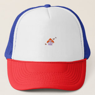 Forest Dreams – Artistic Mushroom Graphic Tee Trucker Hat