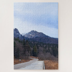 Forest Drive Scenic Landscape Wild Nature Romania Jigsaw Puzzle