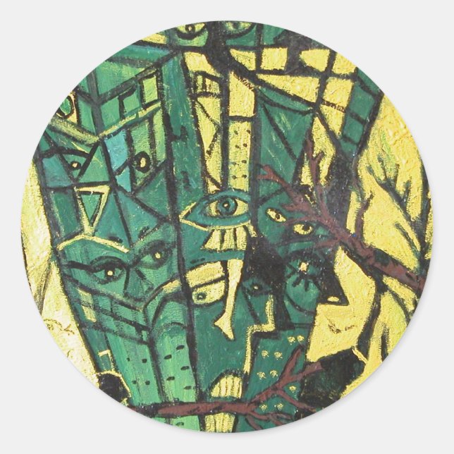 FOREST EATERS CLASSIC ROUND STICKER (Front)