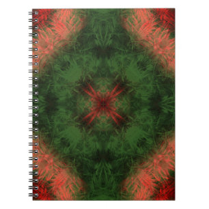 Forest Energy Kaleidoscope Fractal Art Notebook
