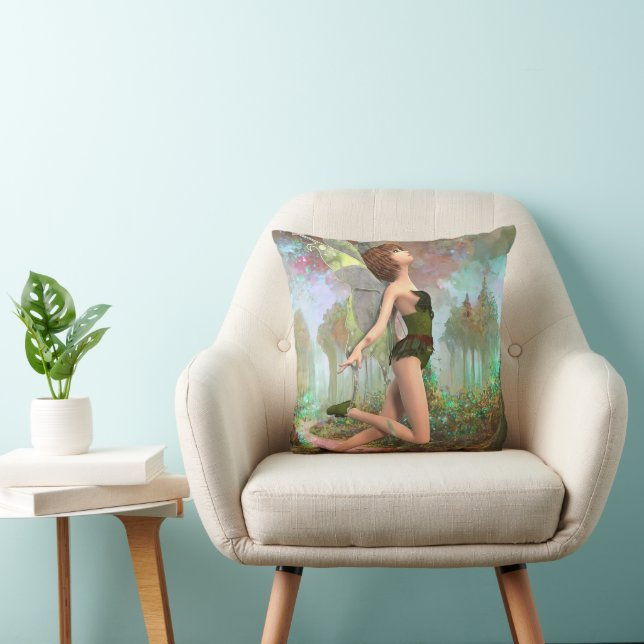 Forest fairy throw pillow (Chair)