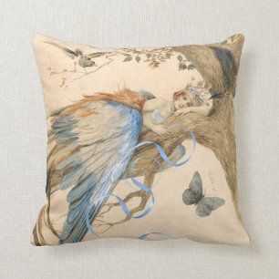 Forest Fairy Throw Pillow