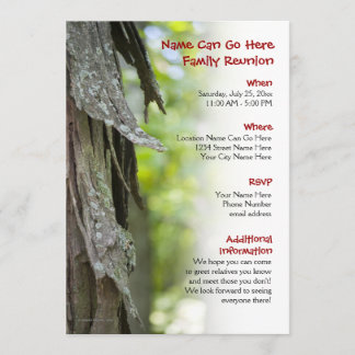 Forest Family Reunion Invitation